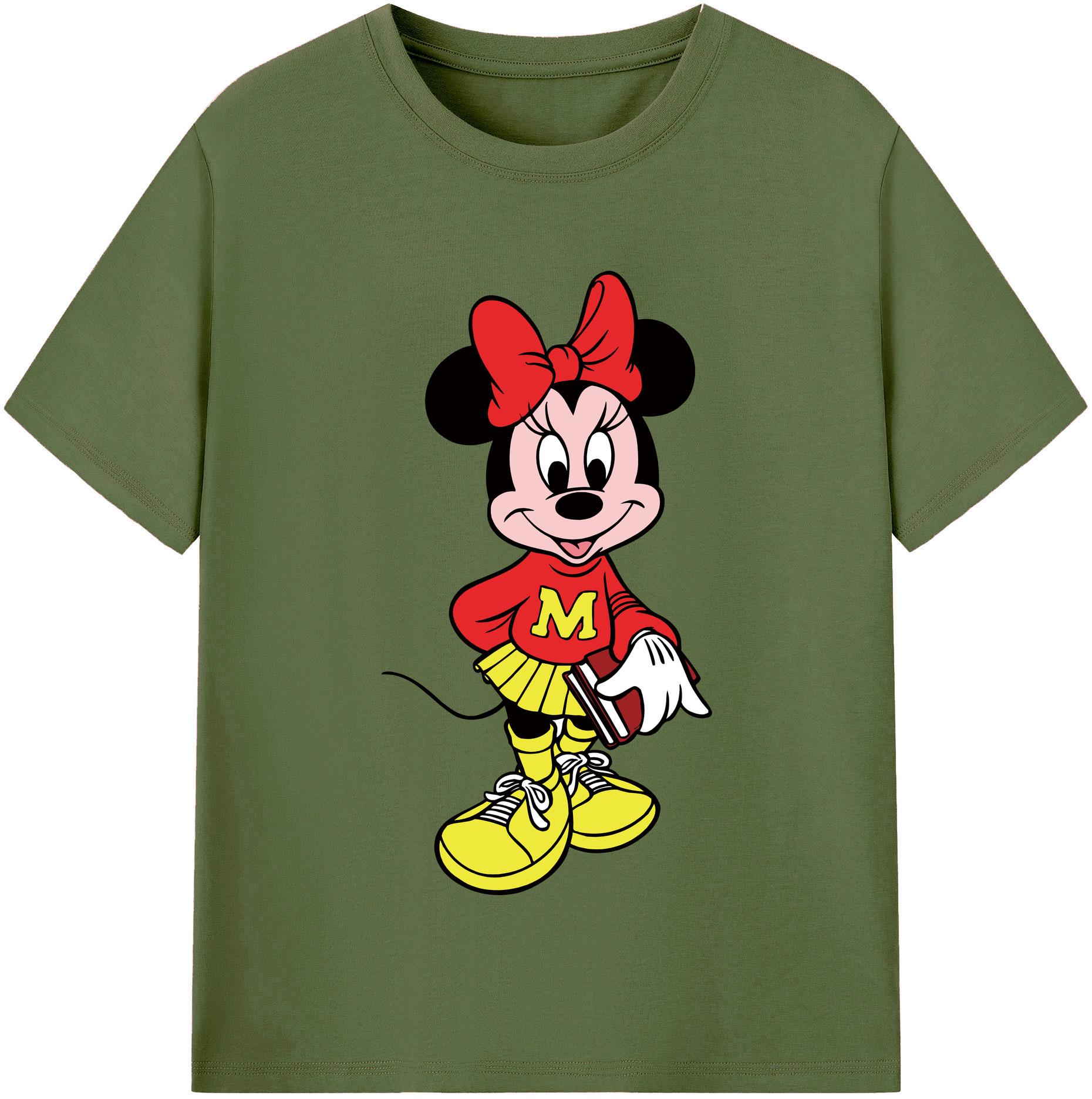 （画像用） ミッキーマウス Mickey Mouse 綿100％半袖Tシャツ（フロントプリント）